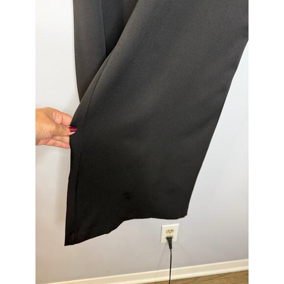 Maeve Anthropologie High-Waisted Wide-Leg Trousers Black Pant Sz 2 NWOT - Picture 9 of 15